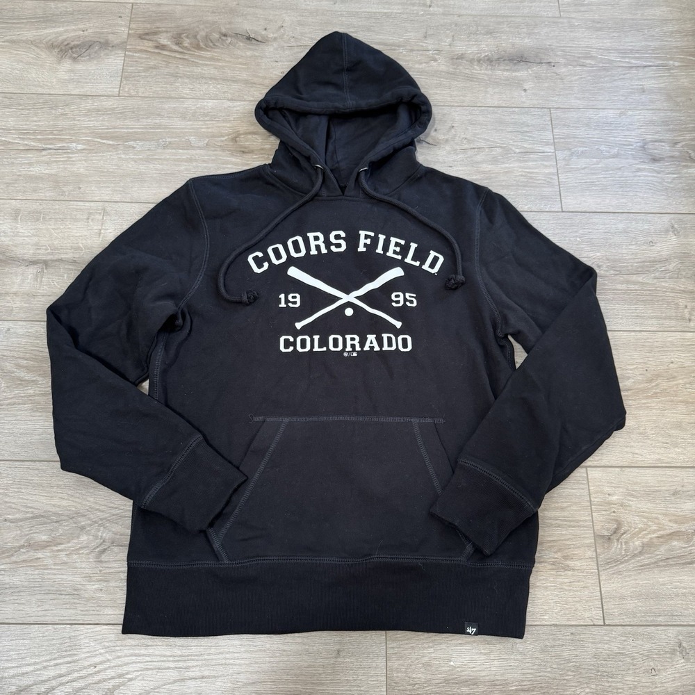 Brand 47 Coors Field Colorado Black Hoodie MLB Colorado Rockies Size Small